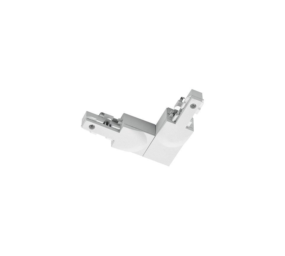Schienensystem Duoline L-Verbinder 702231a Weiß - Weiß, Design, Kunststoff (9/2/10cm) - Trio Leuchten