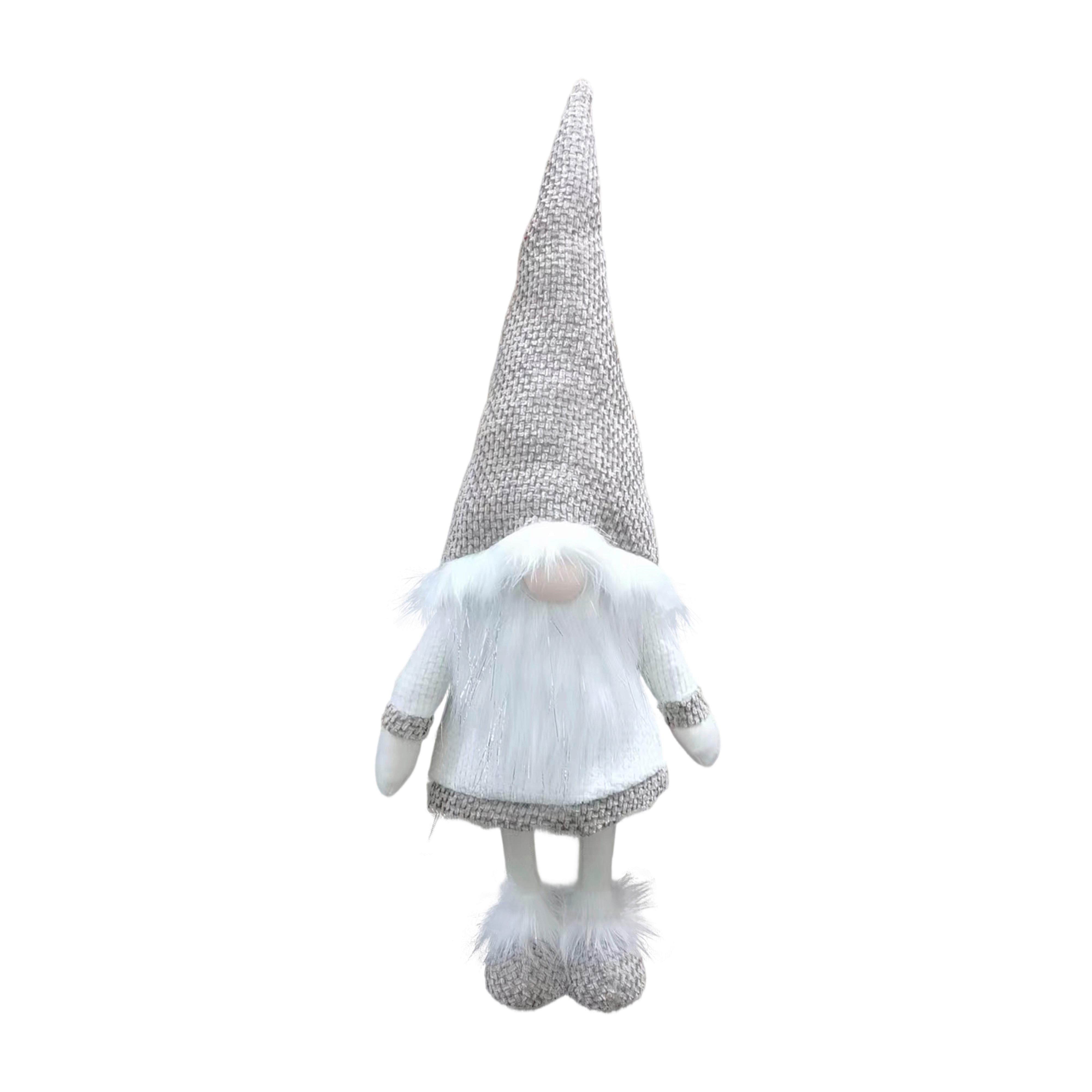 Skřítek MUD - bílá/světle hnědá, Konvenční, kov/textil (24/62/16cm) - Mömax