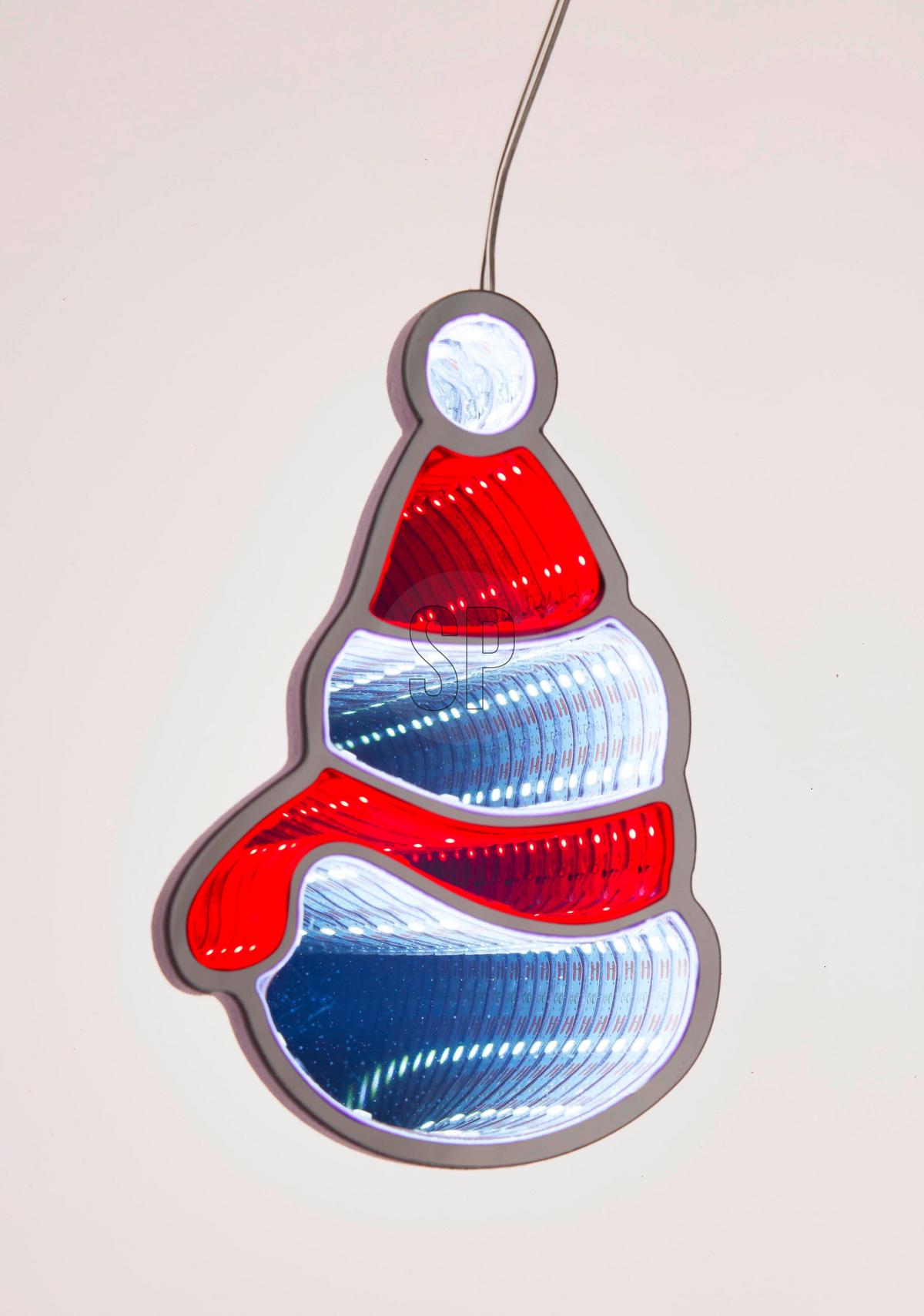 Spiegelleuchte, LED AXT200040 - Multicolor, Basics, Kunststoff (11.8/3.5cm) - X-Mas