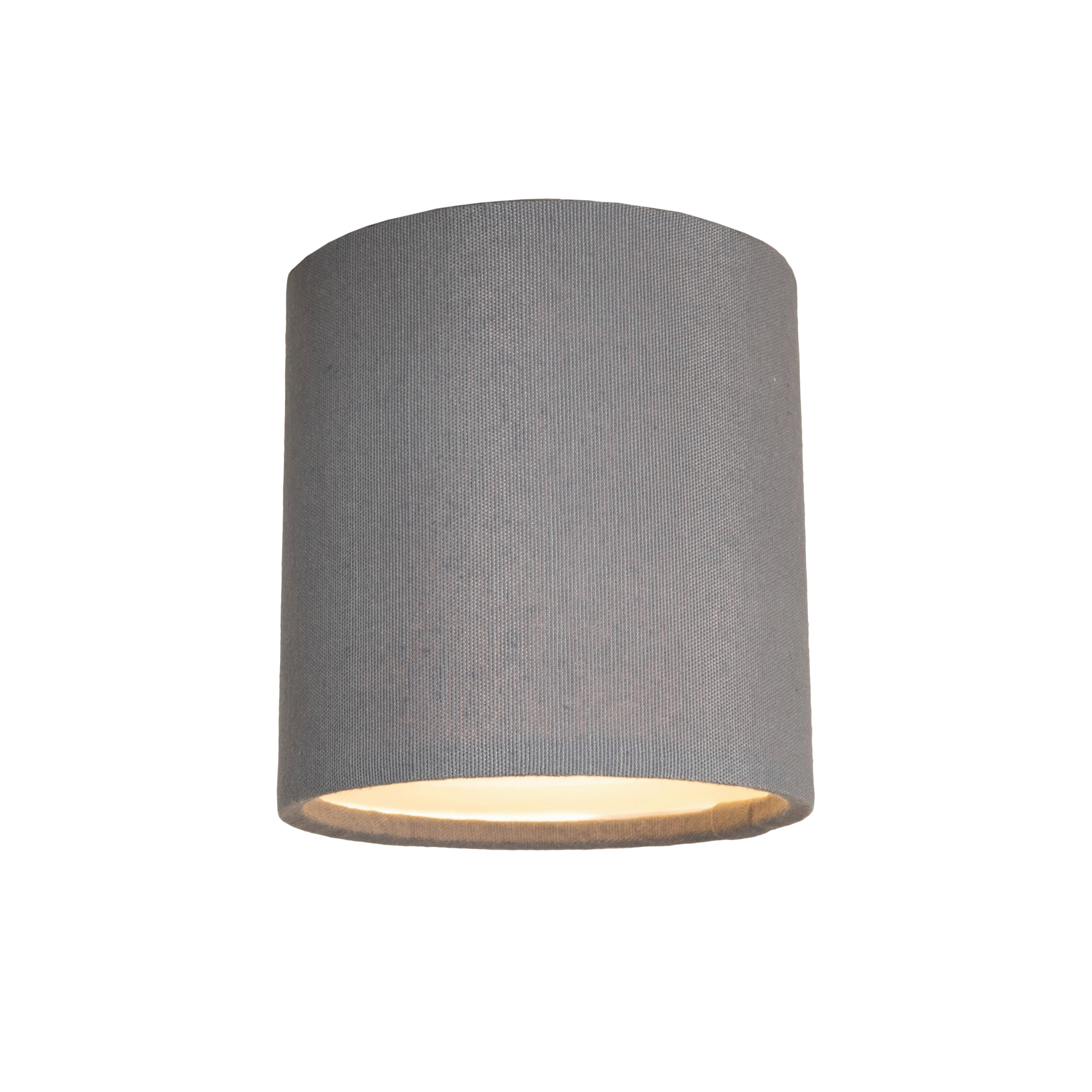 Stropní svítidlo Bulgi1, Ø: ca. 11,5cm - tmavě šedá, Konvenční, kov/textil (11,5/12cm) - Modern Living