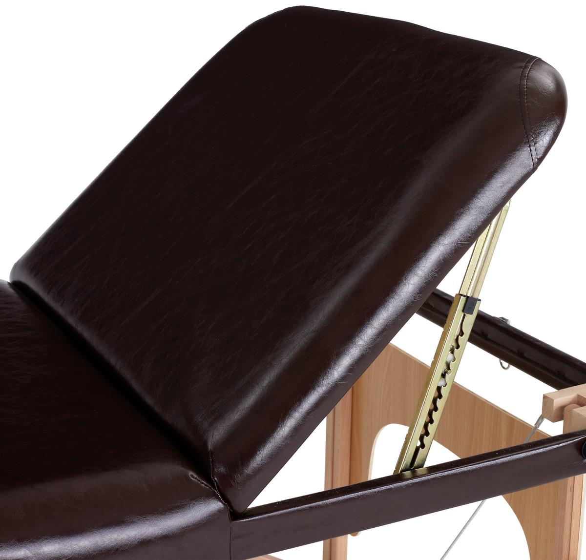 Massageliege Wooden Braun Buche mit Gesichtspolster - Braun, MODERN, Holz/Holzwerkstoff (185/70/62-85cm) - Ondega