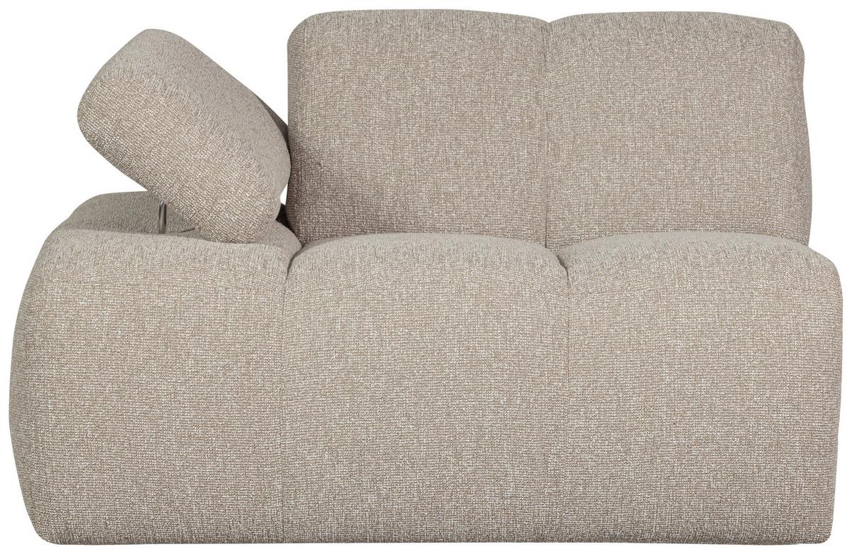 Sofaelement Mojo Beige B: 97cm - Beige/Schwarz, Design, Textil (97/74/124cm) - Livetastic