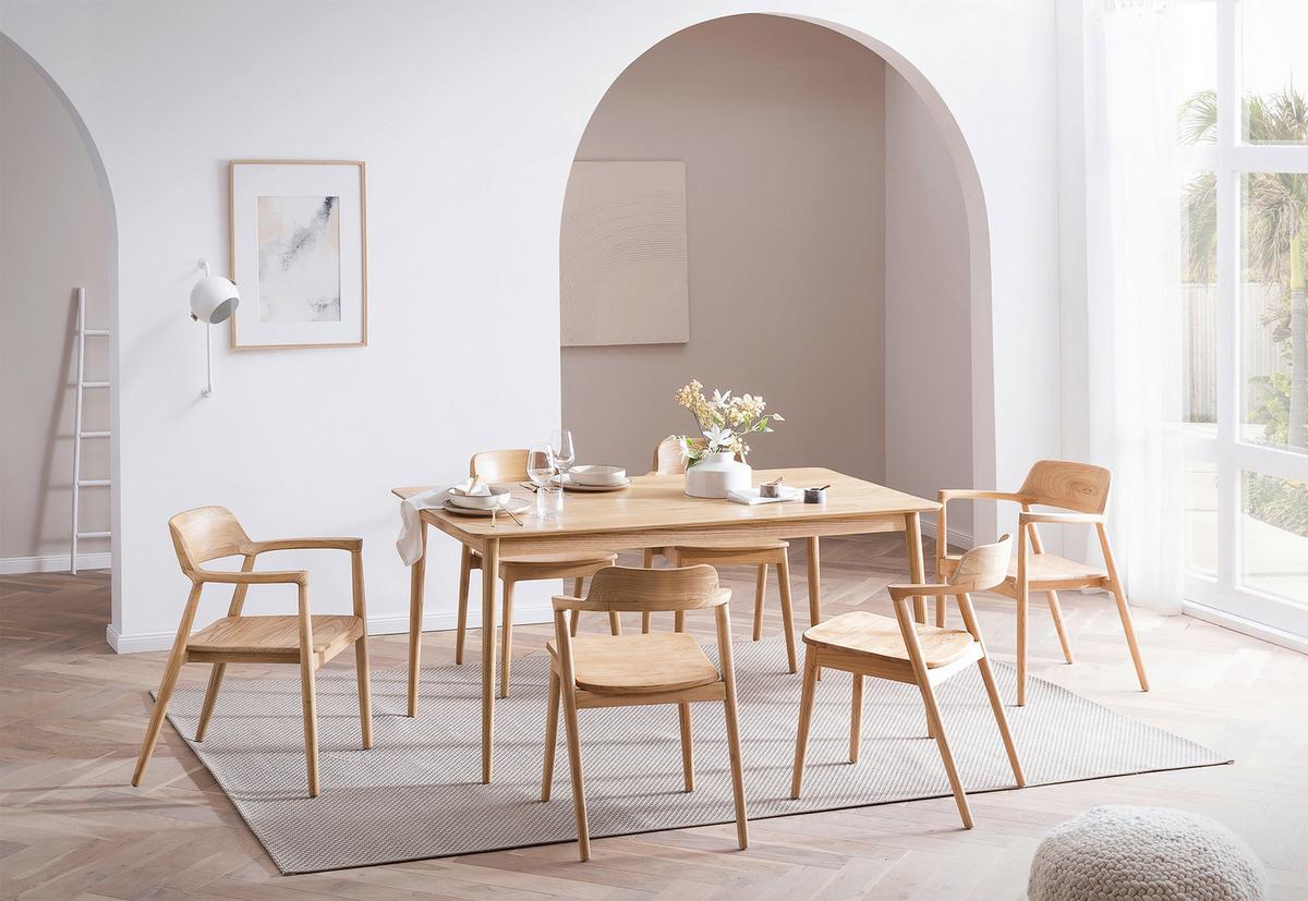 Stuhl Scandi Holz Naturfarben, B: 60 Cm - Naturfarben, ROMANTIK / LANDHAUS, Holz (60/78/50cm)