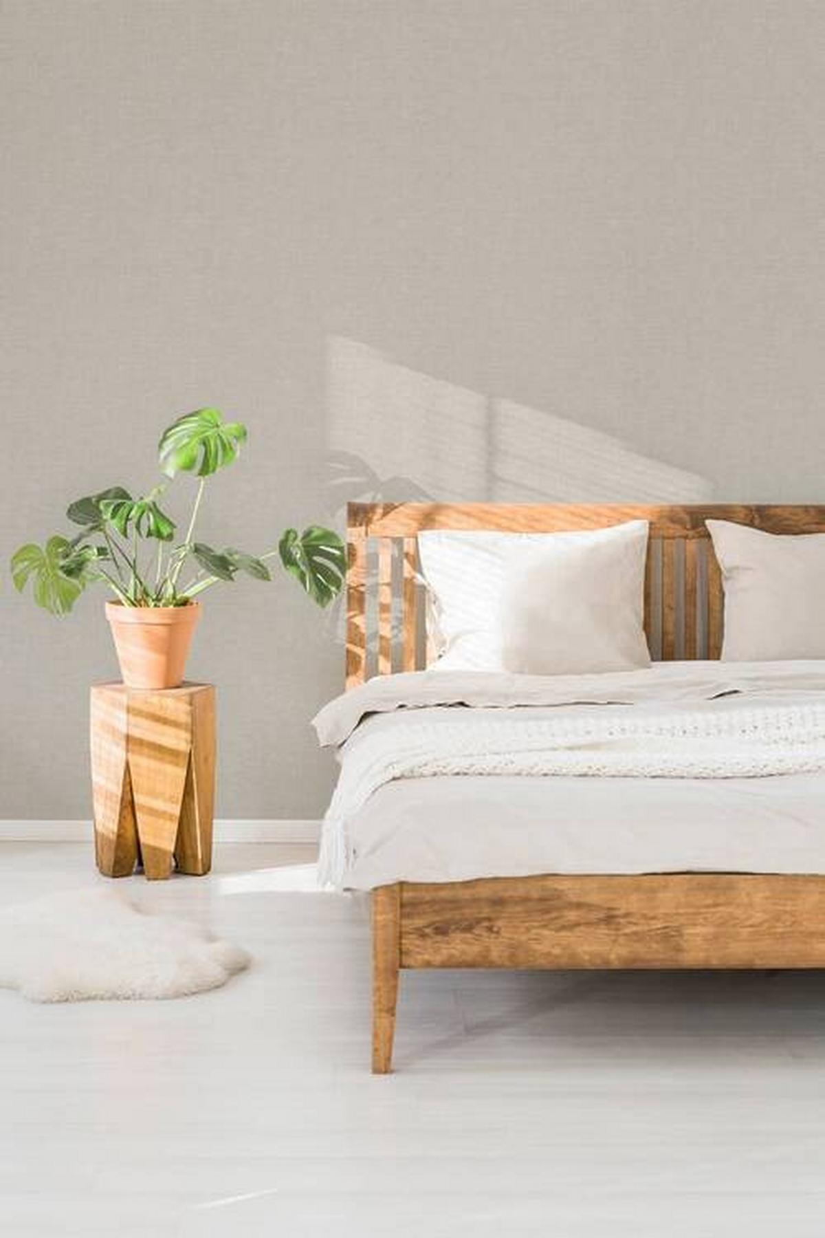 Vliestapete 118155 - Taupe, Basics, Papier/Kunststoff (52/1000cm)