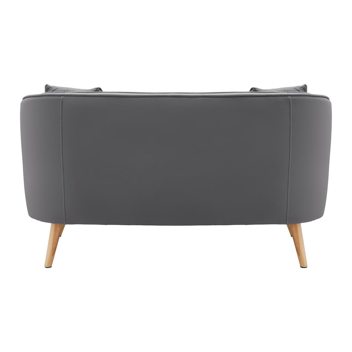 Pohovka HOPE sivá - sivá/prírodná farba, Modern, drevo/textil (141/77/73cm) - Bessagi Home