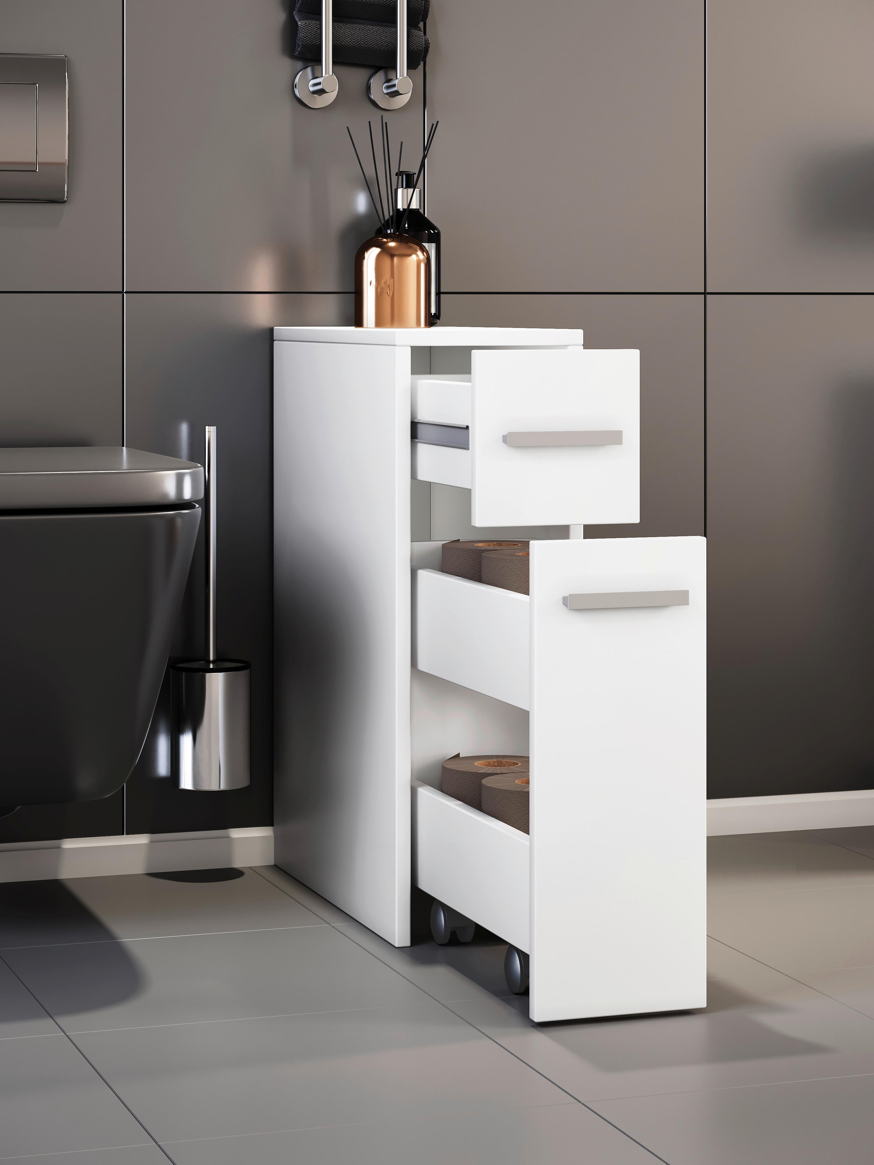 Waschbeckenunterschrank ZALO aus Dekor in Weiß