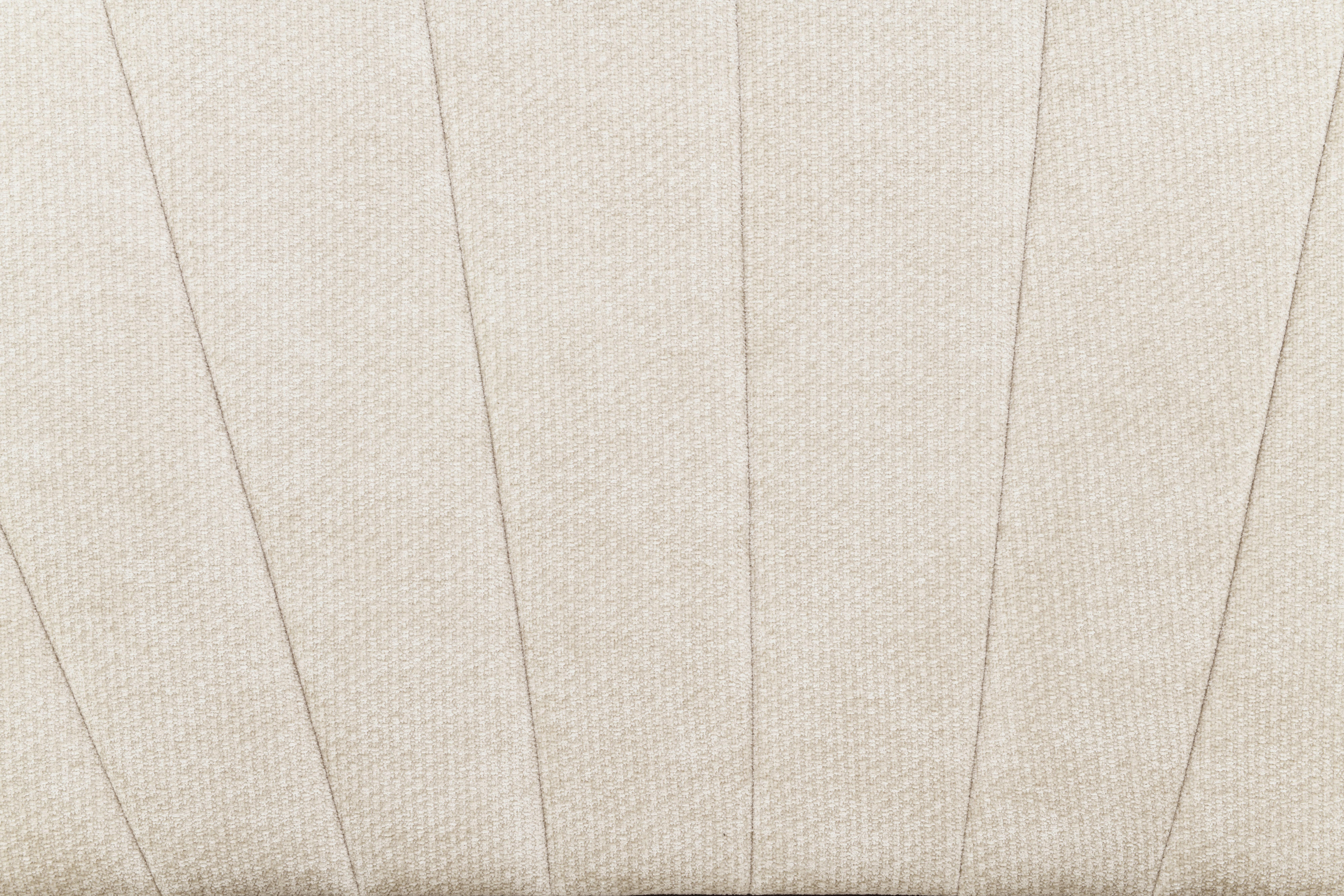 Polsterbett Venus Beige B: 191 cm - Eichefarben/Beige, Design, Holz/Textil (191/121/215cm) - Livetastic
