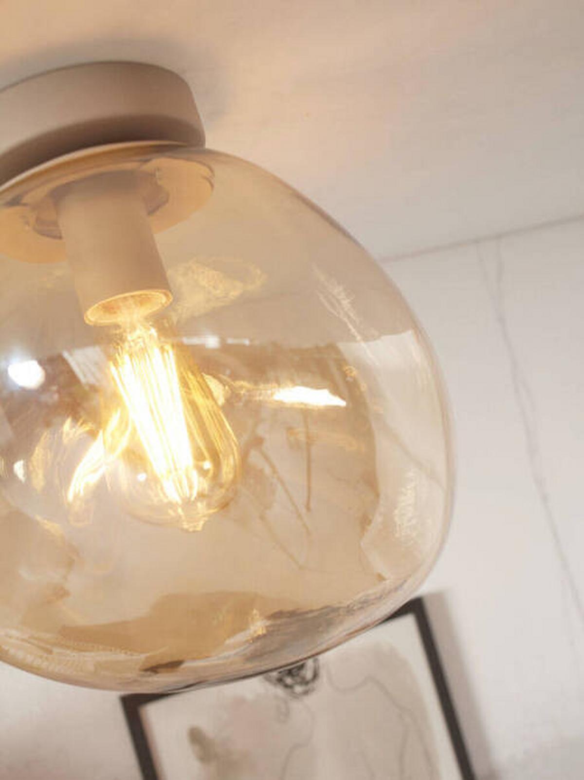 Deckenleuchte Helsinki - Bernsteinfarben, Trend, Glas (26/28cm) - It's about Romi