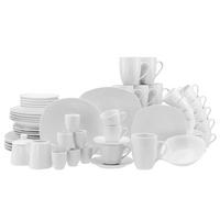 Kombiservice Square 62--Teilig., Weiß - Weiß, Trend, Keramik - Creatable