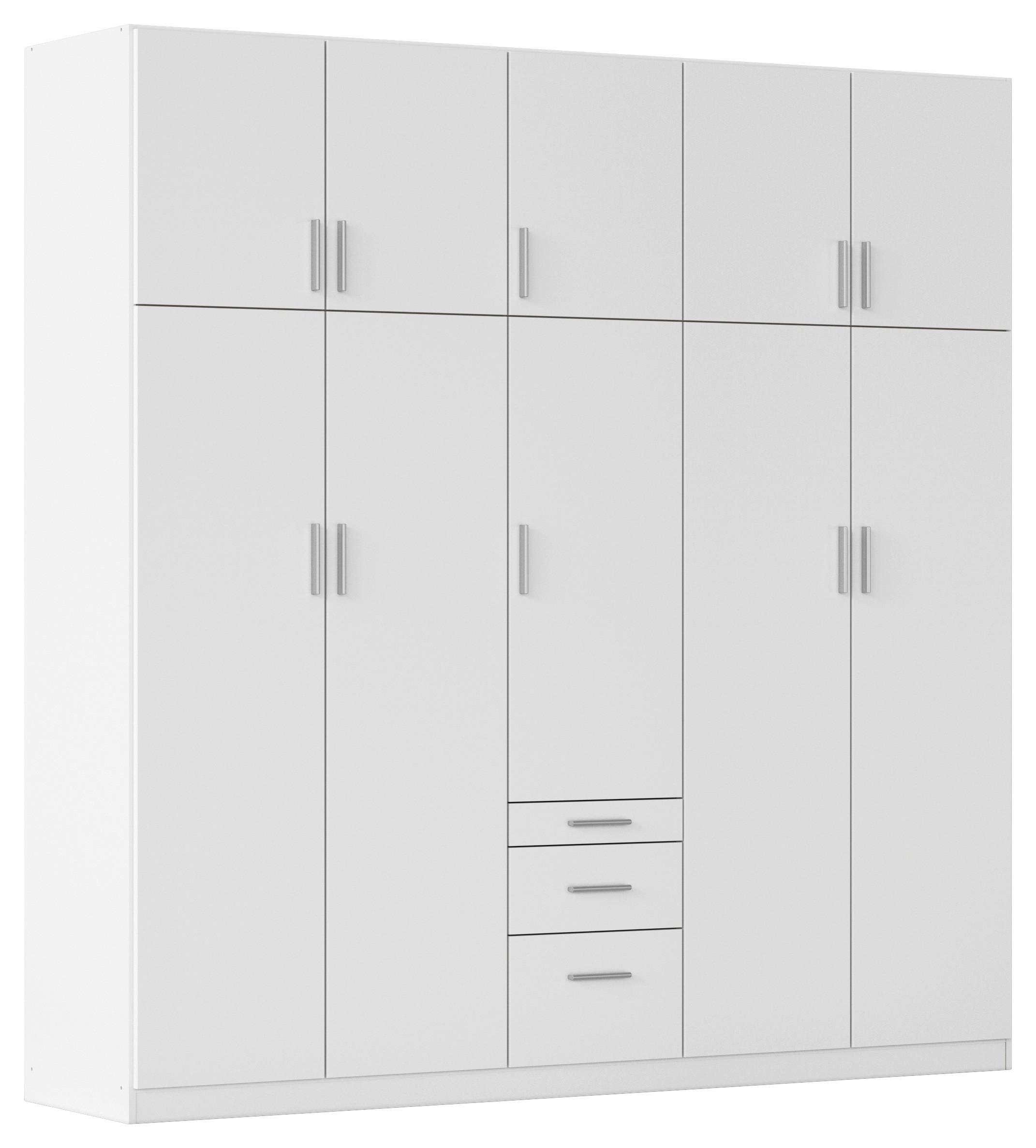 Drehtürenschrank Hildesheim Weiß B: 226 Cm - Weiß, Design, Holzwerkstoff (226/229/54cm) - Rauch Möbel