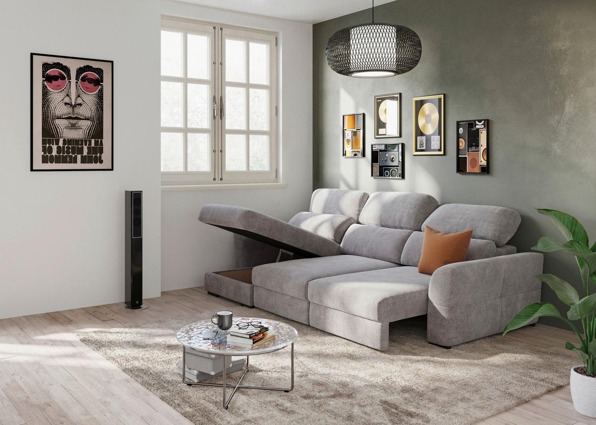 Ecksofa Meran, Taupe S: 216x262 Cm - Taupe, KONVENTIONELL, Textil (216/262cm) - MID.YOU