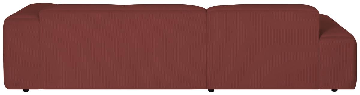 Ecksofa Hannah Rot 200x304 cm - Rot/Schwarz, Design, Textil (200/304cm) - MID.YOU