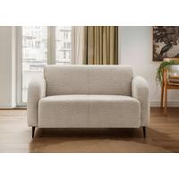 2-Sitzer-Sofa Marone Beige B: 140cm - Beige/Schwarz, MODERN, Textil (140/76/90cm) - Livetastic