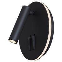 Wandleuchte Ios 176 - Schwarz, Trend, Metall (6,5/14/14cm) - MAYTONI