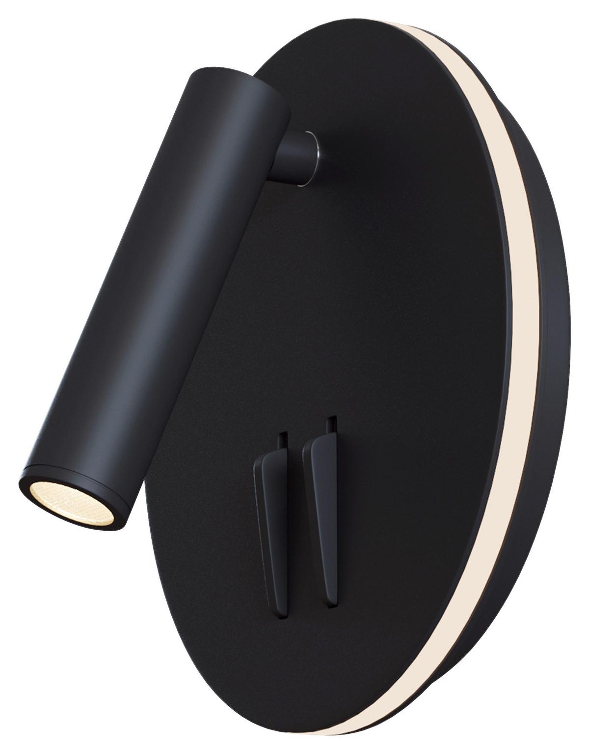 Wandleuchte Ios 176 - Schwarz, Trend, Metall (6,5/14/14cm) - MAYTONI