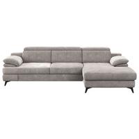Ecksofa Titus Beige Chenille - Beige/Schwarz, Design, Textil (291/178cm) - Livetastic