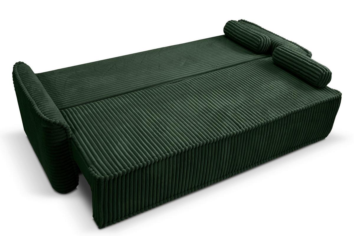Schlafsofa Grubs Smaragdgrün B: 225cm - Smaragdgrün/Schwarz, Basics, Holz/Textil (225/96/93cm) - MID.YOU