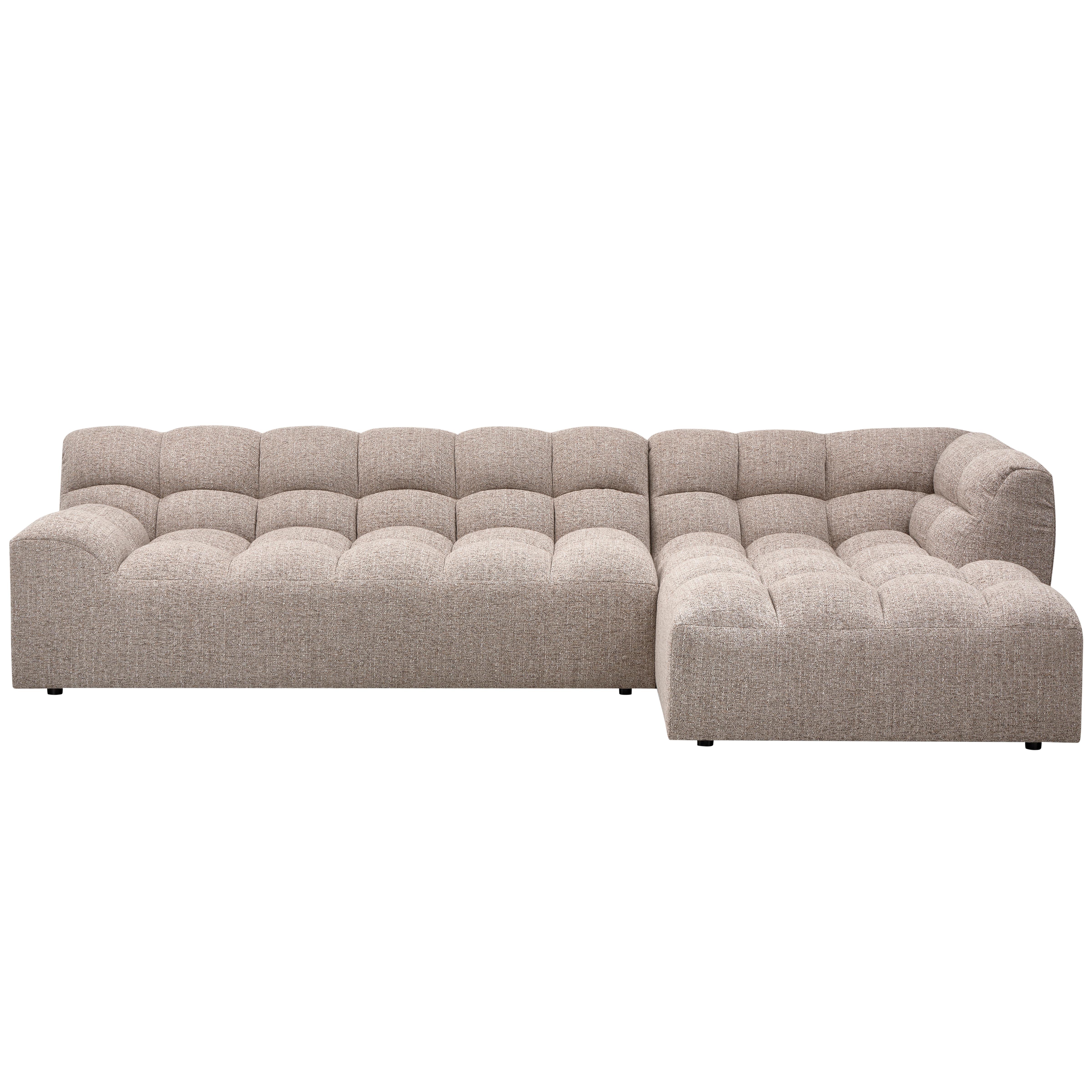 ECKSOFA Allure Braun S: 324x165cm - Schwarz/Braun, Design, Textil (324/165cm) - Livetastic