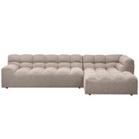 ECKSOFA Allure Braun S: 324x165cm - Schwarz/Braun, Design, Textil (324/165cm) - Livetastic