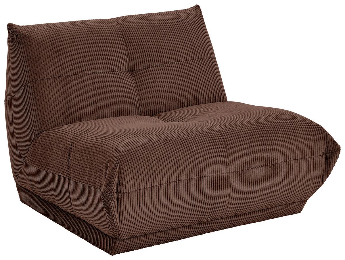 Modul Sofa Giselle 2er Sofa B: 105 Cm Cord Braun - Braun, Trend, Textil (105/80/112cm) - Livetastic
