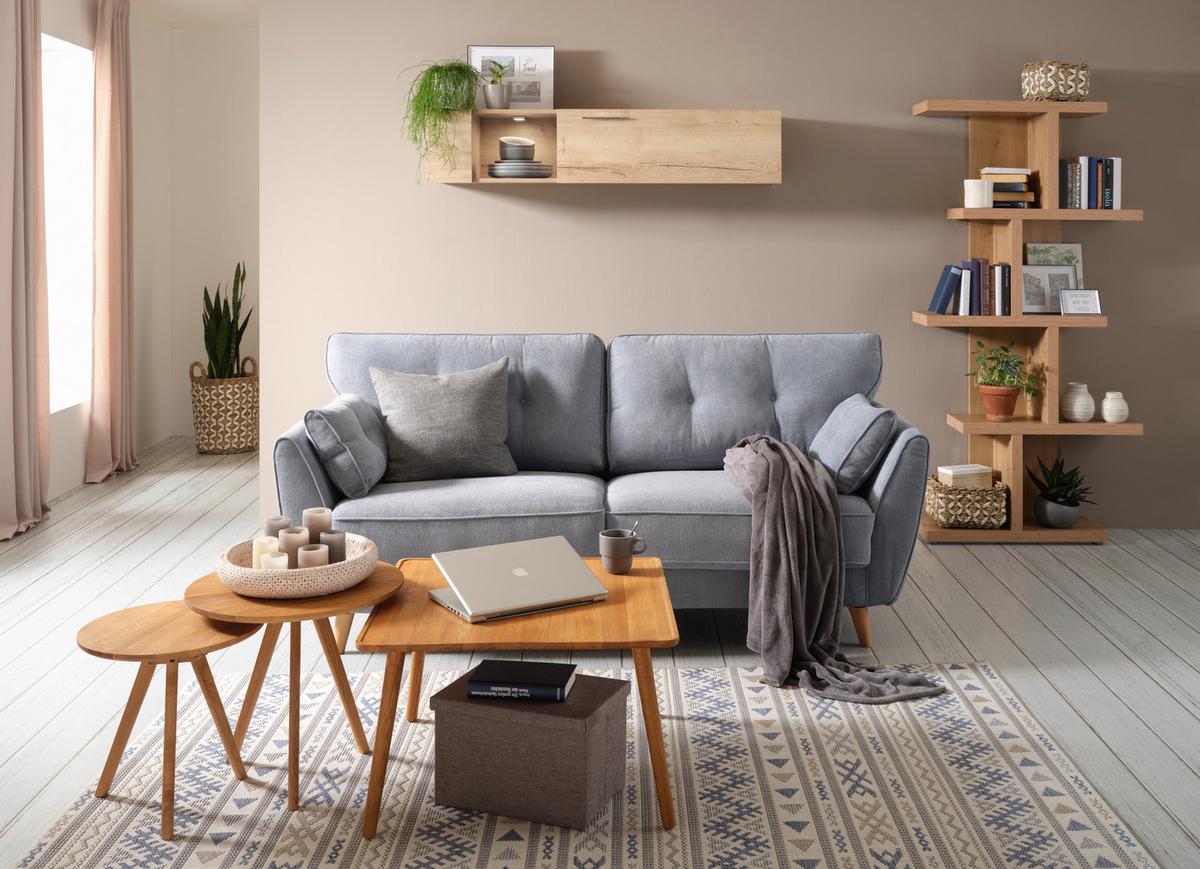 ODKLÁDACÍ STOLEK SIEGEN - přírodní barvy, Konvenční, dřevo (50/45cm) - Zandiara