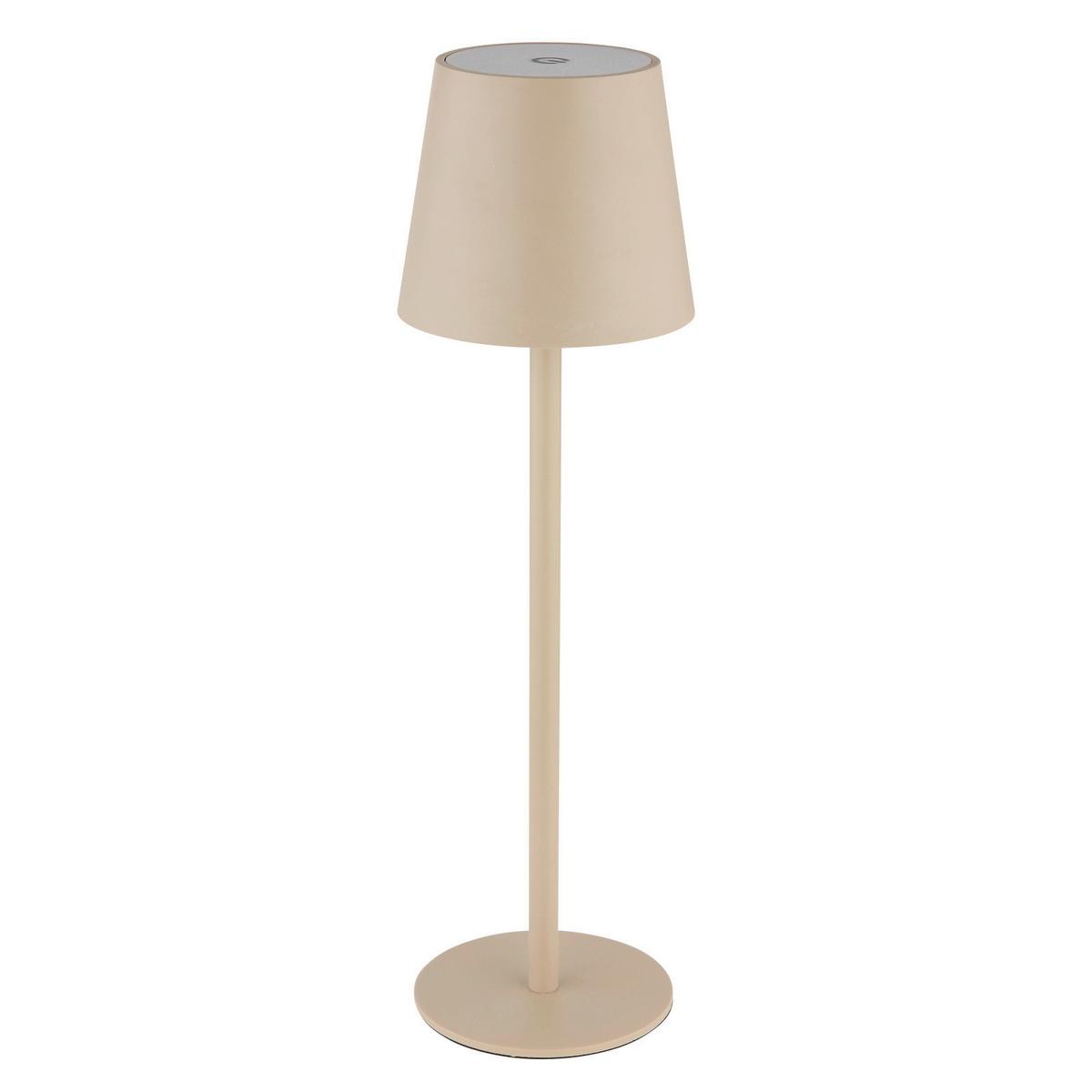 Akku-tischleuchte 58438s 2 Höhen Montierbar - Sandfarben/Opal, Trend, Kunststoff/Metall (10,6/36cm) - Globo