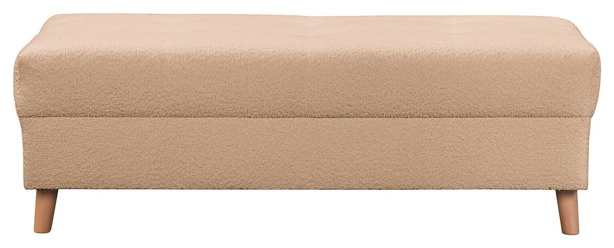 Ecksofa Ariella Beige S: 231x161 cm - Beige/Naturfarben, Design, Textil (231/161cm) - Livetastic