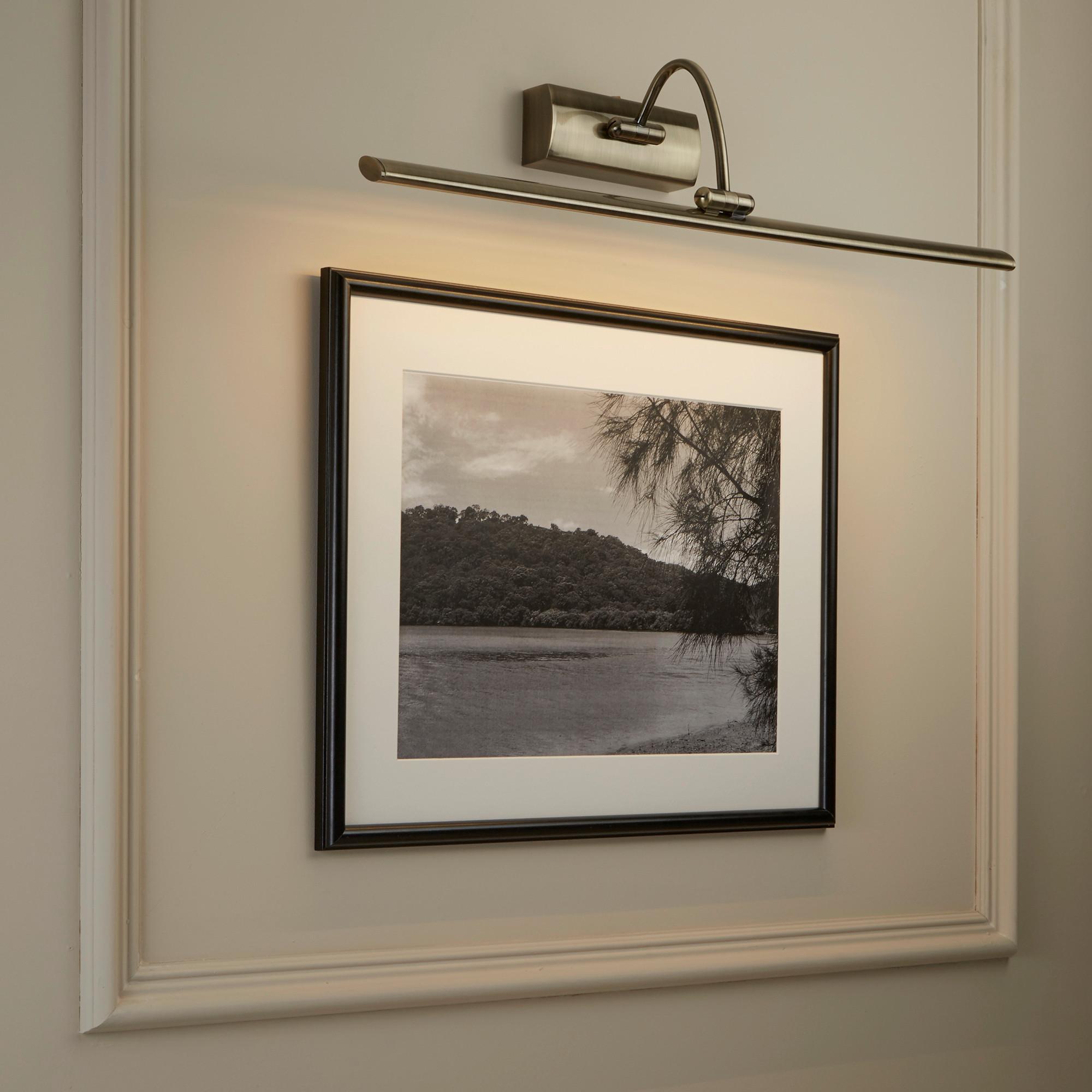 LED-Bilderleuchte Barcelona 2982-81ab - Messingfarben, Basics, Metall (64/11/21cm)