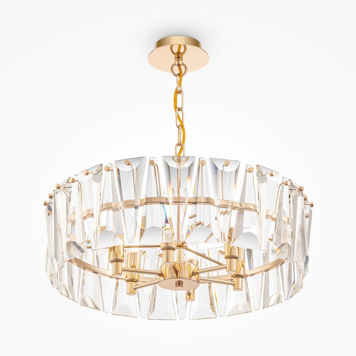 Pendelleuchte Puntes - Goldfarben, Trend, Metall (51,7/23,8/51,7cm) - MAYTONI