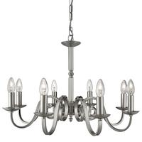Kronleuchter 1508-8ss Richmond - Silberfarben, KONVENTIONELL, Metall (65/94cm)