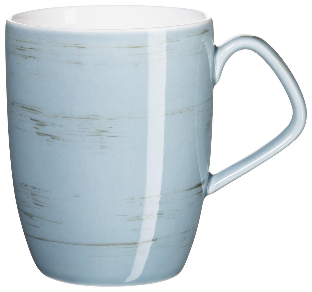 Kombiservice Derby Blau Grau Weiß Beige - Blau/Beige, Basics, Keramik (33/31,5/35cm) - Mäser