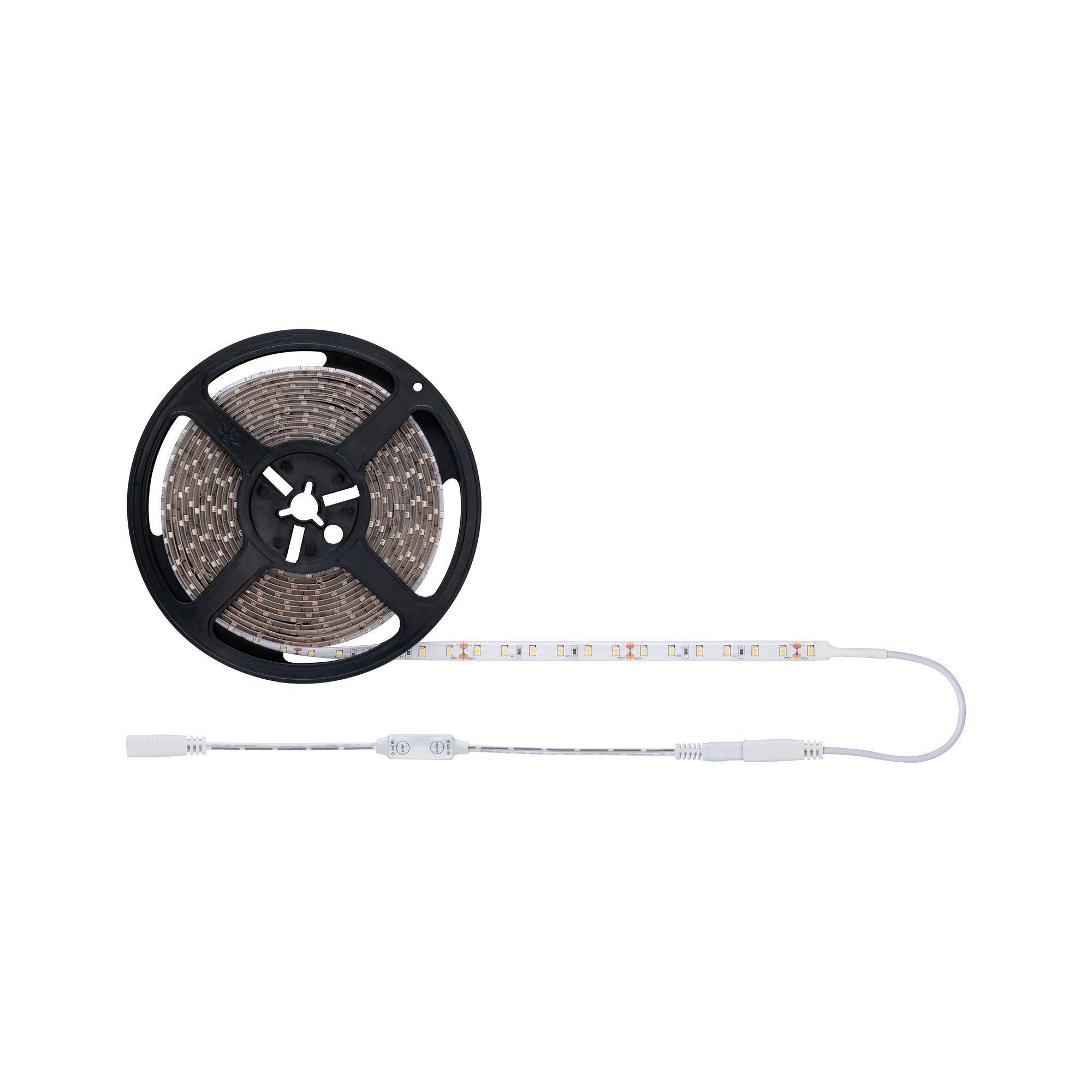 LED-Stripe 500 cm dimmbar mit On/Off-Schalter - Weiß, Basics, Kunststoff (500cm) - Paulmann