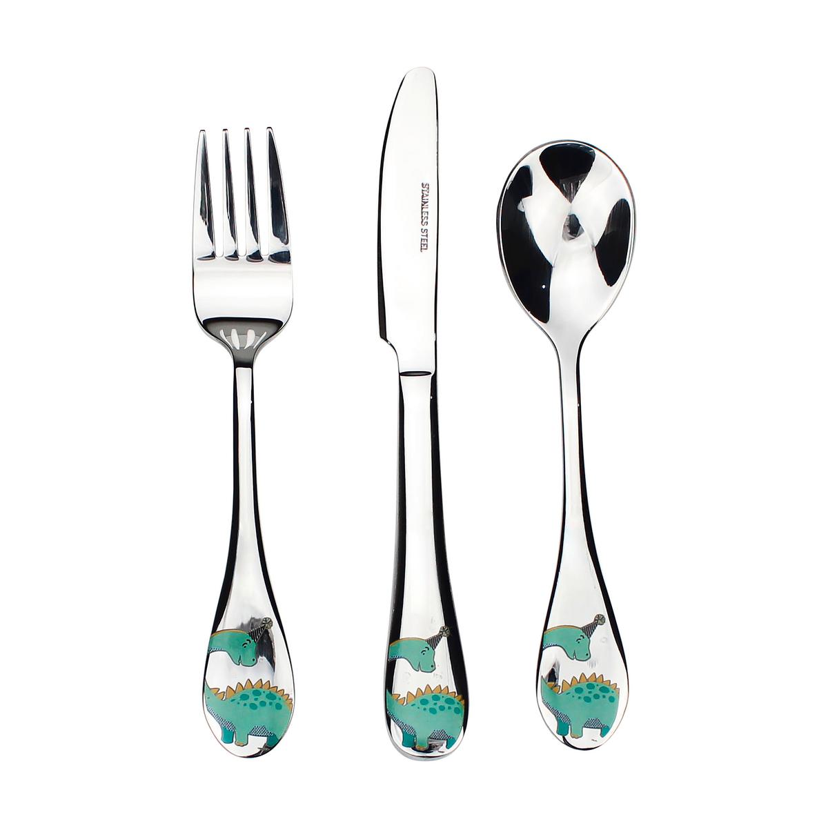Kinderbesteck 3-teilig Paulchen - Silberfarben, MODERN, Metall - BUNINO