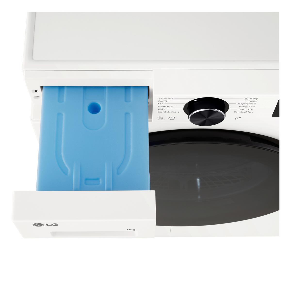 Wärmepumpentrockner Rt90x7 Füllmenge ca. 9kg - Weiß, Basics, Metall (60/85/66cm) - LG