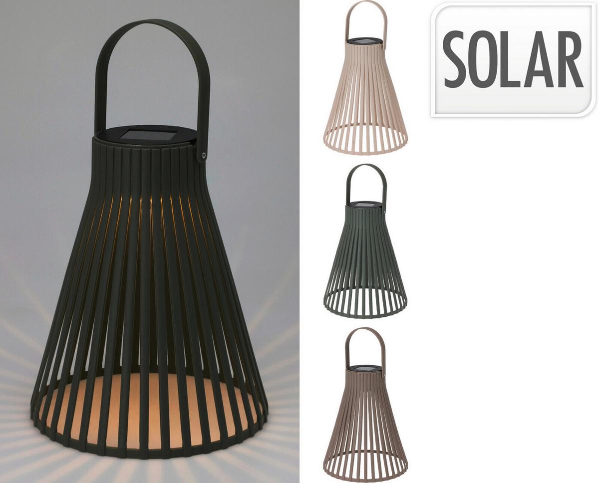 Solarleuchte Cx2100750 - Taupe/Dunkelgrün, Basics, Kunststoff (20/20/24cm)