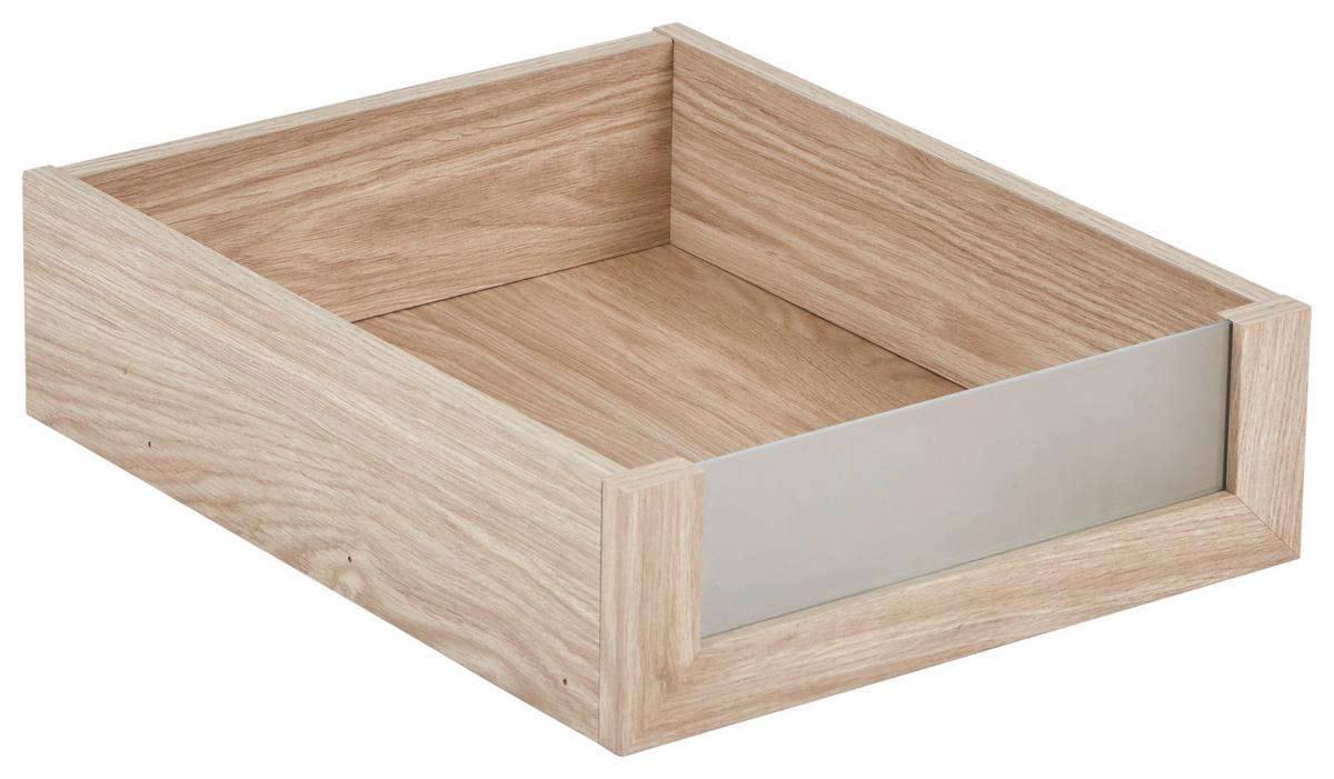 Schublade Unit, Eichefarben B: 42,4 cm, Vollauszug - Eichefarben, MODERN, Holzwerkstoff (42,4/12/45cm) - Ondega