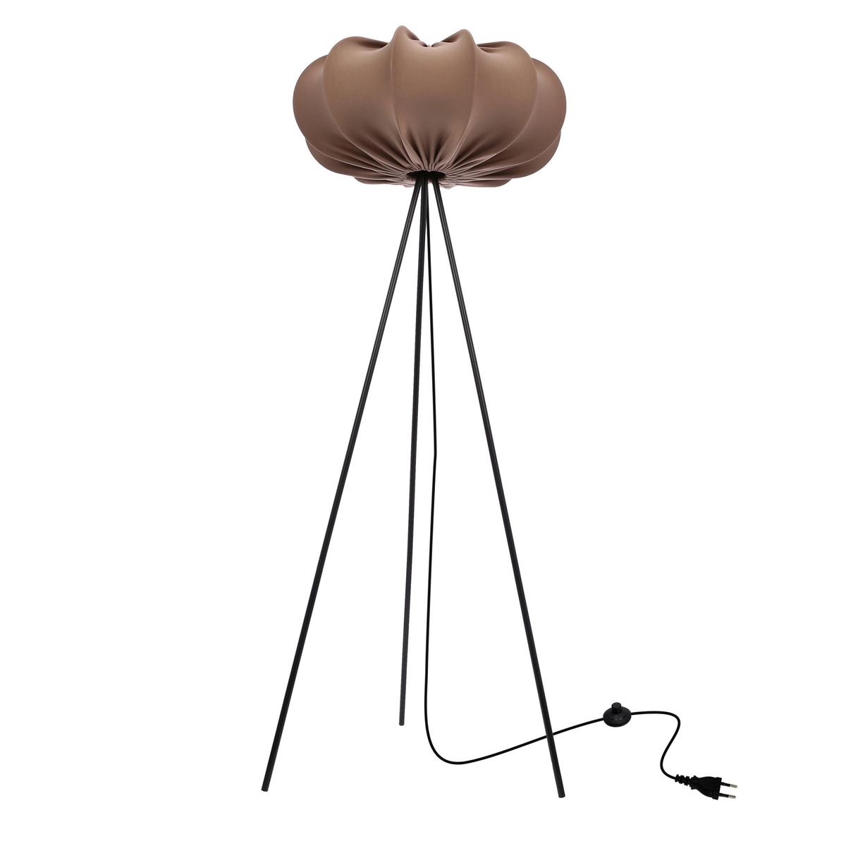 Stehleuchte 51-42026 Caffe - Schwarz/Mokka, KONVENTIONELL, Kunststoff/Metall (52/52/147cm)