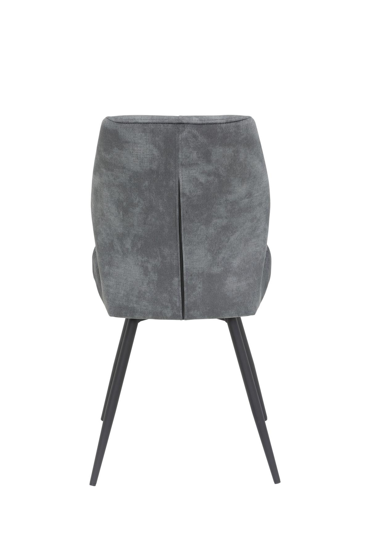 Stuhl Ally S - Anthrazit/Schwarz, MODERN, Textil/Metall (46/91/60cm) - MID.YOU