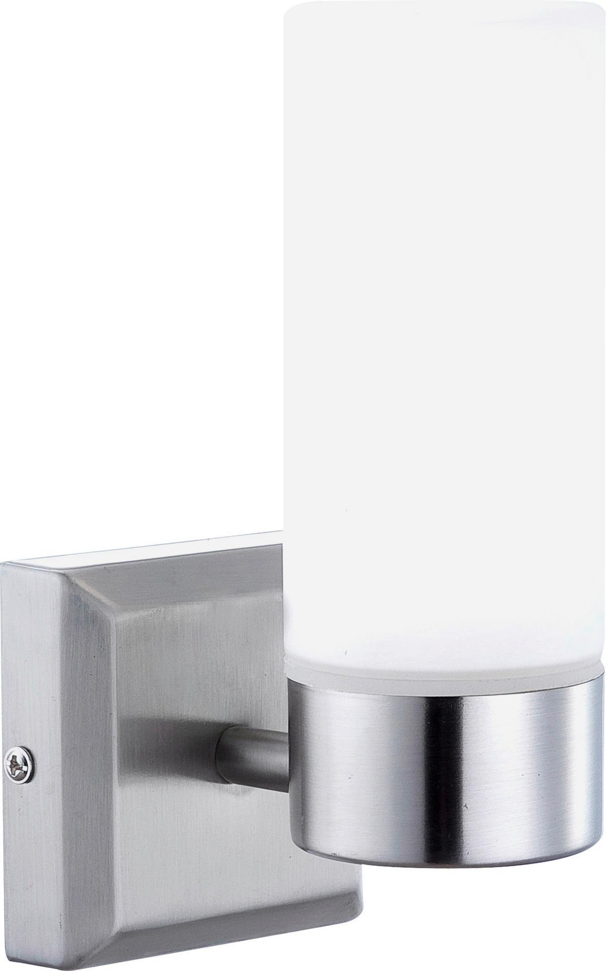 Wandleuchte Space 1-flammig Mit Opalglas-Schirm - Opal, Basics, Glas/Metall (8/11/18,5cm) - Globo