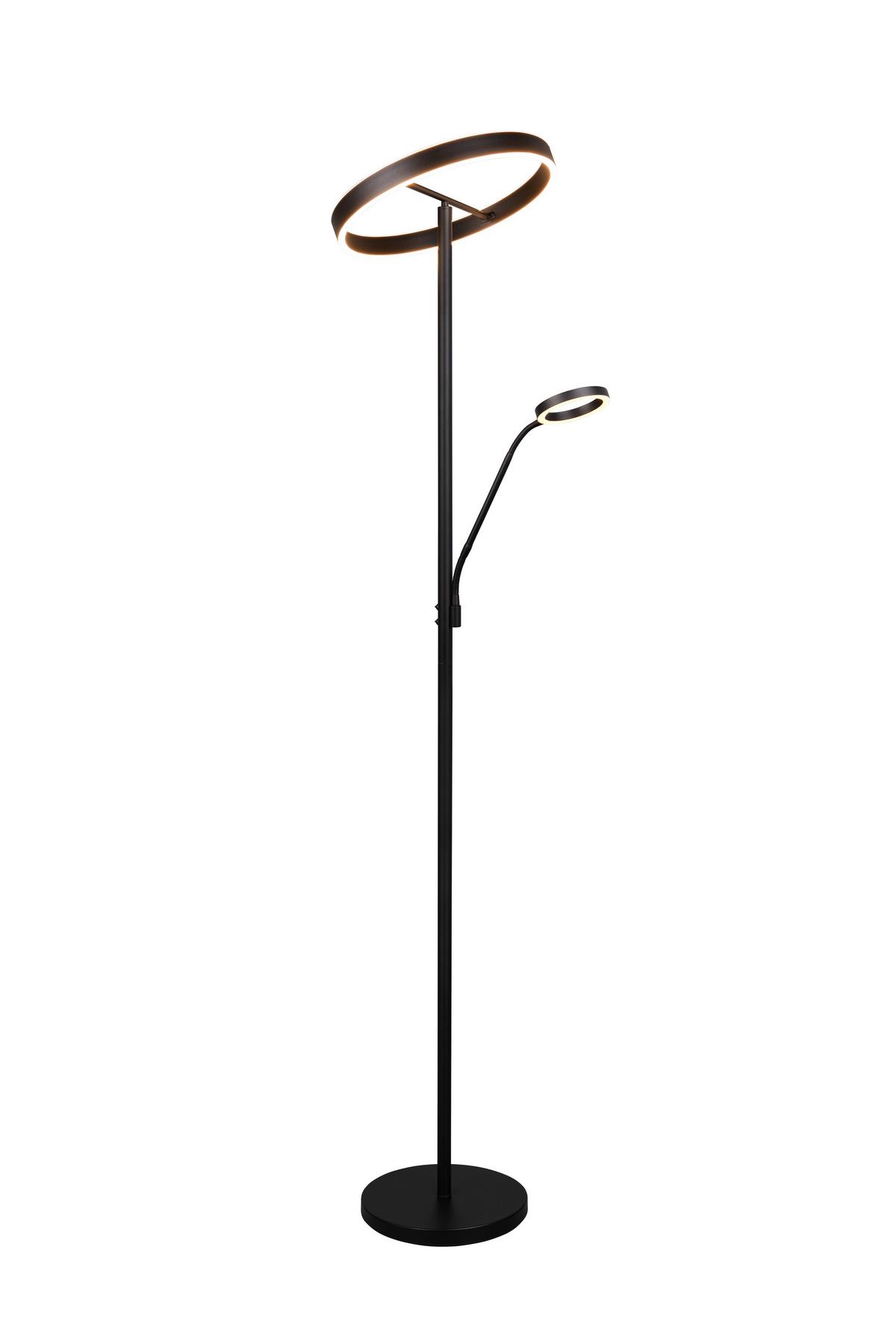 Led-stehleuchte 449510232 Willis - Schwarz, Design, Metall (40/180cm) - Trio Leuchten