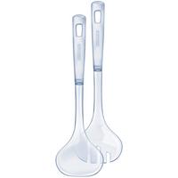 Salatbesteck Aus Kunststoff 2-Tlg., Transparent - Transparent, Basics, Kunststoff (9/30cm) - Leifheit