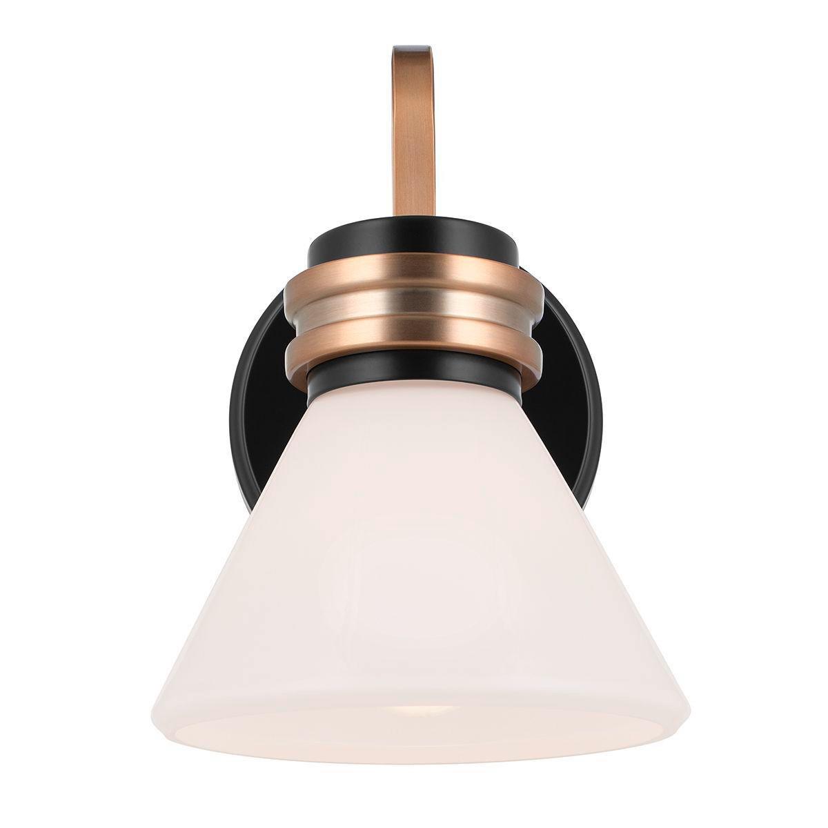 Fürdőszobai Falilámpa Kl-Farum1-Bk-Cpz - Pezsgő/fekete, Konventionell, üveg/fém (24/17,8/21,5cm) - Elstead Lighting