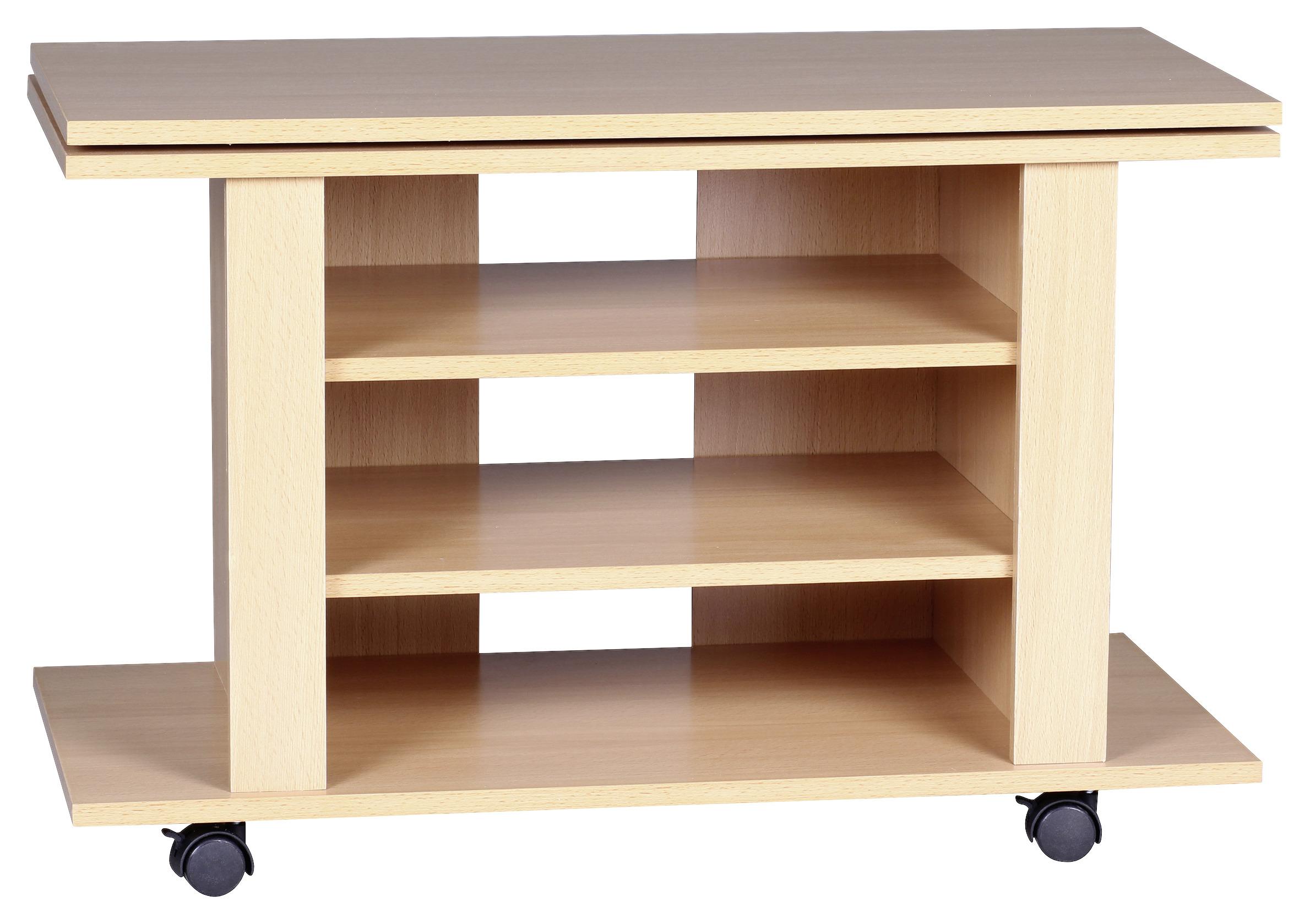 Stojan na TV LUCA farba buku - farba buka, Konventionell, kompozitné drevo/plast (75/51/38cm) - MID.YOU