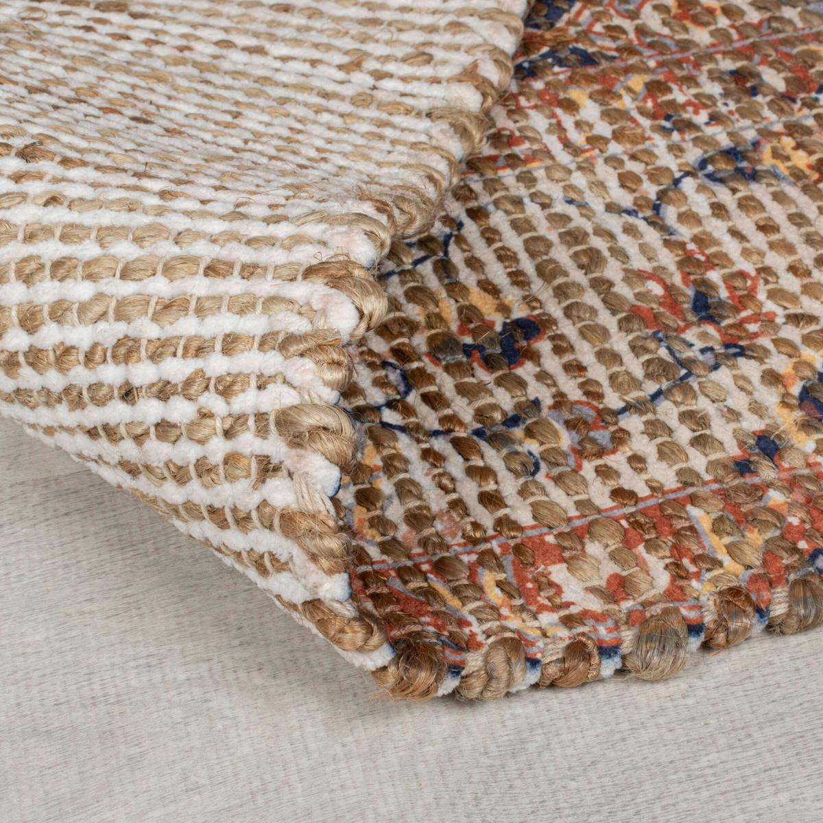 Juteteppich Miley Jute Tradtnl Blue 80x150 - Blau, Basics, Textil (80/150cm)