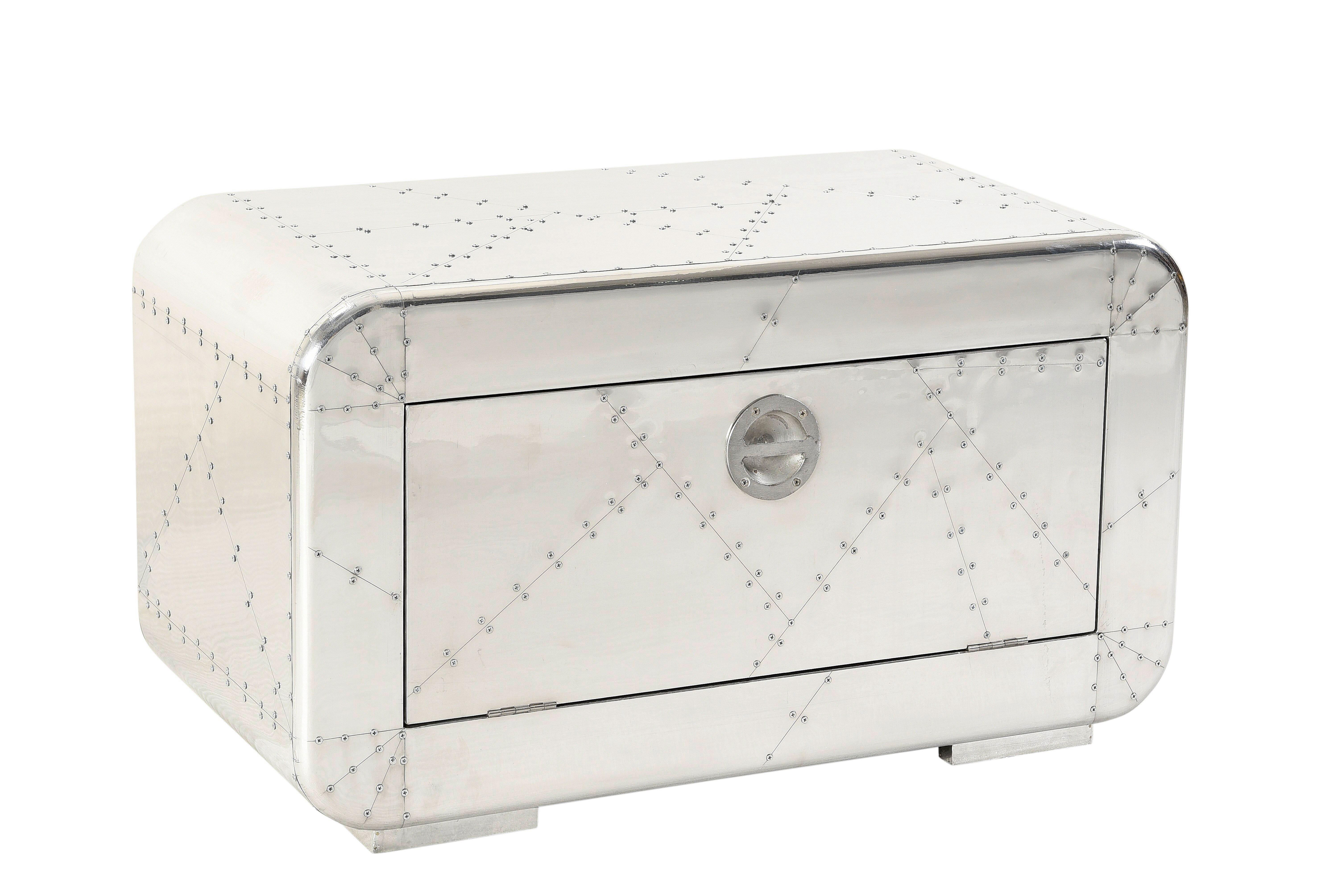 SCHUHSCHRANK Silberfarben B: 85cm - Silberfarben, Design, Holz/Holzwerkstoff (85/40/45cm) - MID.YOU