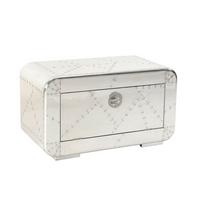 SCHUHSCHRANK Silberfarben B: 85cm - Silberfarben, Design, Holz/Holzwerkstoff (85/40/45cm) - MID.YOU