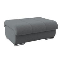 Hocker Multi anthrazit, B: 100cm - Chromfarben/Anthrazit, MODERN, Textil (100/43/80cm) - Luca Bessoni