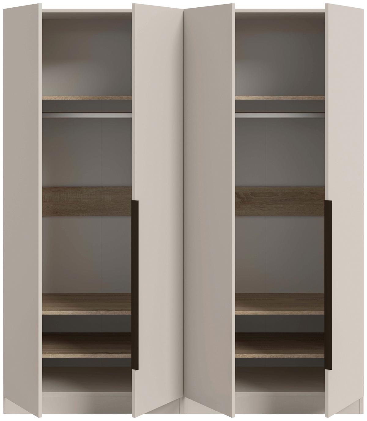 DREHTÜRENSCHRANK Kopenhagen Kaschmir B: 160cm - Kaschmir, MODERN, Holzwerkstoff (160/181/52cm) - Livetastic
