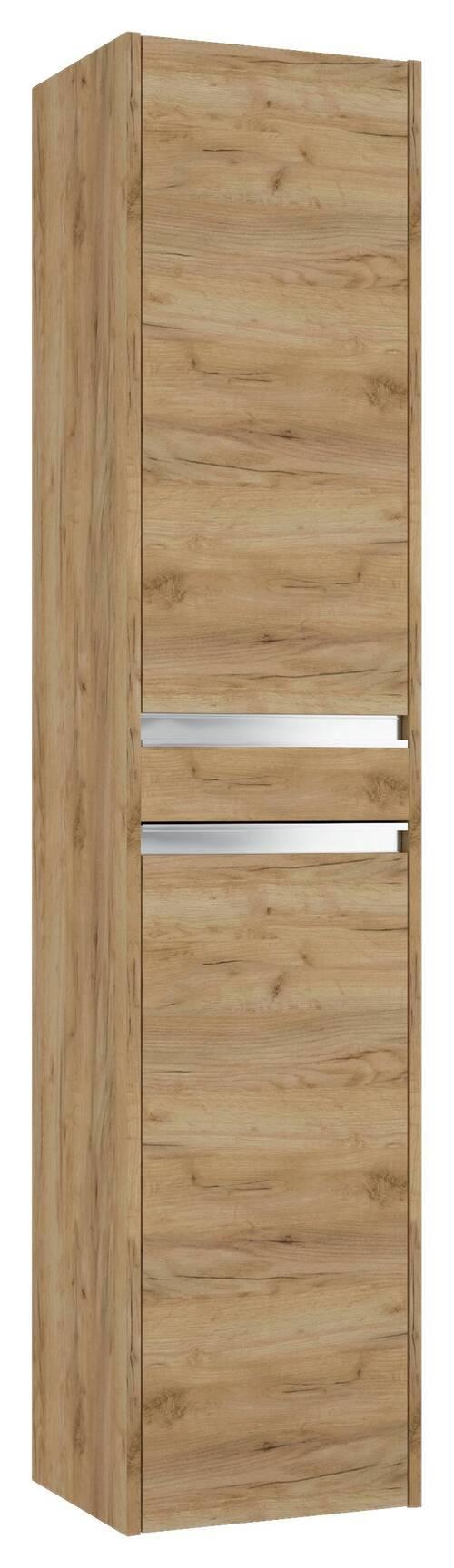 Hängender Hochschrank Mit Soft Close Nena B: 35cm Eiche Dekor - Eichefarben, MODERN, Holzwerkstoff (35/160/30cm) - MID.YOU