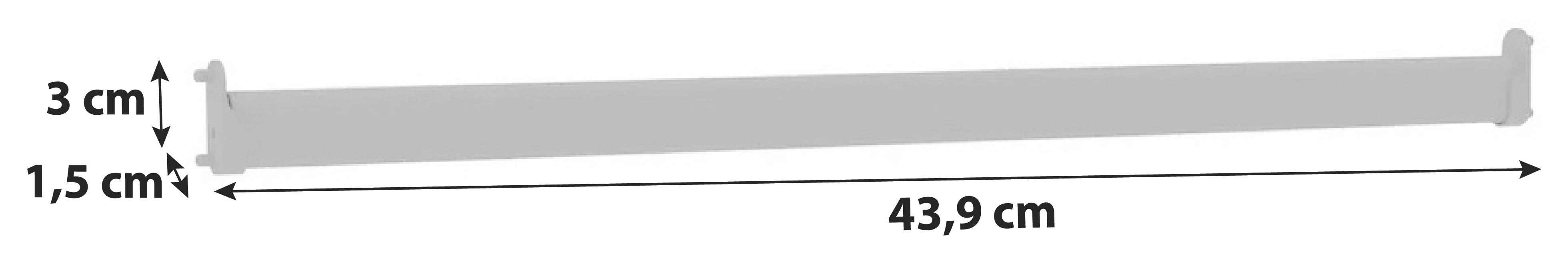 Šatníková Tyč Unit - antracitová, Moderný, kov (43,9cm) - Ondega